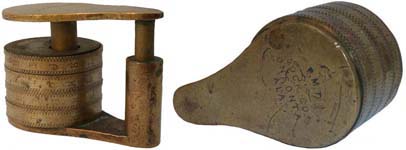 “P.M.T. LOCK CO”. 2 1/2″ high x 1 1/2″ wide. All brass. “P.M.T. LOCK CO. ONEONTA