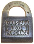 “LOUISIANA 1803 PURCHASE” – Brass Shackle – Patent Pending