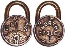 “NORTH POLE” – “US” – Iron Case – Brass Shackle
