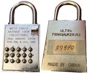 “WEST COAST ANTIQUE LOCK COLLECTORS 18th ANNUAL SHOW