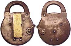 “REESE EIGHT LEVER” – Large Narrow Letters – Dust Guard With Notch