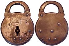 “SAFE EIGHT LEVER” – Steel – Large Letters
