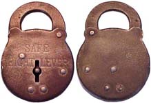 “SAFE EIGHT LEVER” – Steel – Small Letters