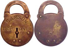 “SAMSON EIGHT LEVER” – Brass – Small Letters