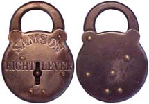 “SAMSON EIGHT LEVER” – Steel – Large Letters