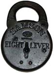 “SAMSON EIGHT LEVER” – Steel – Large Letters – Corbin – USA