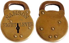 “SAMSON EIGHT LEVER” – Brass – Flat Top Shackle