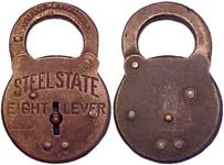 “STEEL STATE EIGHT LEVER” – Steel – Barrel Key – Slaymaker Lancaster PA