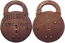 “STEEL STATE EIGHT LEVER” – Steel – Flat Key