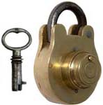 “J. T. NEEDS 100 NEW BOND ST W. LATE J. BRAMAH 124 PICCADILLY”. 1 1/2″ high x 1