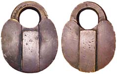 “J. H. W. CLIMAX NEWARK N. J. U. S. A.” – “8”. 2 3/4″ high x 2 1/8″ wide. Brass