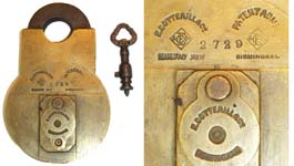 “E. COTTERILL & Co MANUFACTURER” – “2729” – “PATENT ACME BIRMINGHAM” – “E. COTTE