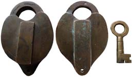 “G. DREHER LOUISVILLE.KY”. 3 1/4″ high excluding clevis x 2 1/2″ wide. Brass bod