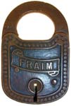 “FRAIM” – Banner – Flat Brass Shackle – Flat Key