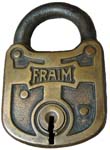 “FRAIM” – Rectangle – Round Steel Shackle