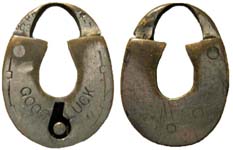 “GOOD LUCK” – Upside Down Keyway