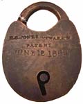 “H.C. JONES. NEWARK. N.J. PATENT JUNE 12 1854”. 1.700″ high x 1.312″ wide x .312