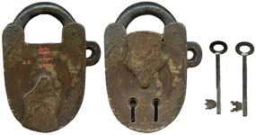“KAYE LEEDS PATENT 168886” – With Servant Key Disable – Brass Shackle