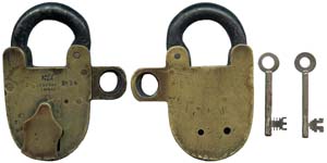 “KAYE LEEDS PATENT 168886” – With Servant Key Disable – Steel Shackle