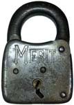 “MERIT” 3″ high x 2″ wide