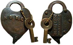 “N D T CO” – “CLOSE LOCK TO GET KEY OUT”