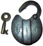 “S. C. THOMSON & CO. – “PATENTED USPTO AUG 23 1853 NEWARK N.J.” – “9”. Brass bod