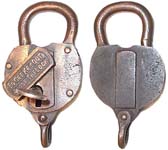 “TO GET KEY OUT CLOSE THE LOCK”