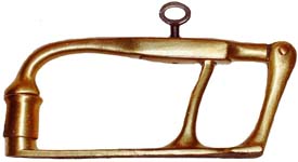 “D.R.G.M. MADE IN GERMANY”. 2 3/8″ high x 5 7/8″ wide. All brass.