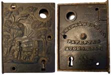 “EMIGRANT LOCK PATENTED AUG 10 1858” – Right Keyway