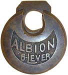 “ALBION 6-LEVER” – No Pins – Letter Style 1