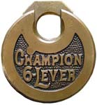 “CHAMPION 6-LEVER” – Left Pin – Wide Letters