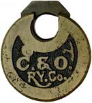 “C.&O. RY.Co.” – Left Pin.