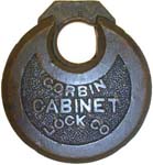 “CORBIN CABINET LOCK CO” – No Pins