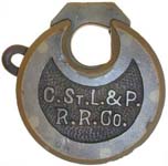 “C.St.L.&P. R.R.Co.” – No Pins.