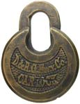 “D.&R.G.Rwy.Co. CAR LOCK” – No Pins – High Shackle.