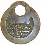 “EMPIRE 4-LEVER” – 2″ – 2 Pins – Low Rounded Shackle