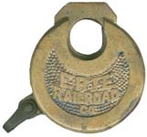 “ERIE RAILROAD CO” – No Pins – Letter Style 1