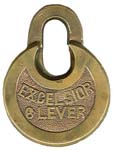 “EXCELSIOR 6 LEVER” – No Pins – Arcked “EXCELSIOR” Straight “6 LEVER” – High Shackle