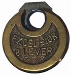 “EXCELSIOR 6 LEVER” – No Pins – Arcked “EXCELSIOR” Straight “6 LEVER” – Steel Shackle