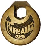 “FAIRBANKS” – Left Pin – Wide Letters