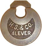 “H.S. & CO. 4LEVER” – No Pins.