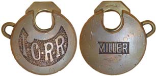 “I•C•R•R•” – Left Pin – “MILLER”