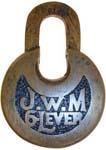 “J.W.M 6•LEVER” – No Pins – High Shackle. “J. Walter Miller”.