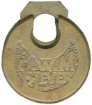 “J.W.M 6•LEVER” – No Pins. “J. Walter Miller”.