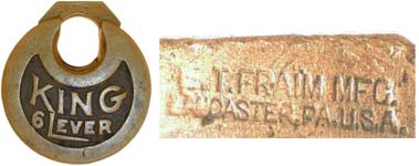 “KING 6 LEVER” – No Pins