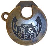 “L.E. & W• ˙R.R.CO˙” – 2 Pins.