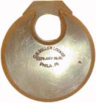 “D. K. MILLER LOCK CO PHILA. PA PATD JULY 26.70.” – No Pins. “D. K. MILLER LOCK