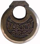 “M.&N.W. R.R.Co.” – No Pins.