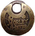 “MORLEY 6-LEVER” – 2 Pins – Wide Letters – Low Rounded Shackle