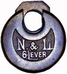 “N. & L. 6•LEVER” – No Pins. (141.5).